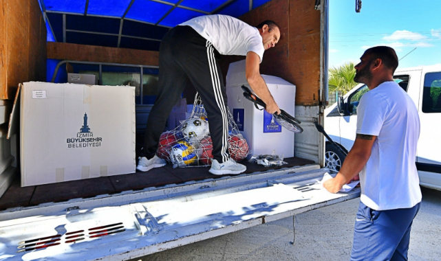 Okullara Spor Malzemesi Dağıtımı Başladı
