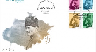 PTT'den Atatürk Konulu Sürekli Posta Pulları