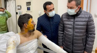 Başkan Koştu'dan Maden Kazasında Yaralanan İşçileri Hastanelerde Ziyaret