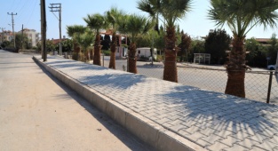 Özdere Yeni  Kaldırımlara Kavuştu