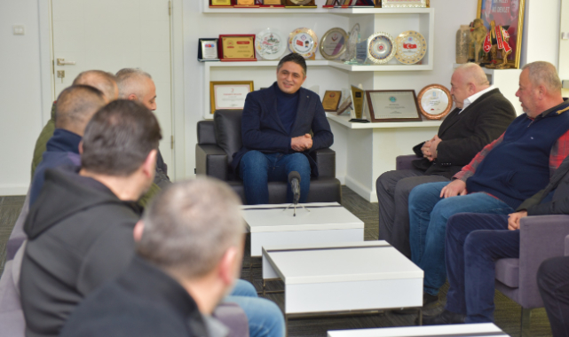 Aliağa Esnaf Odası Yönetiminden Başkan Serkan Acar’a Ziyaret