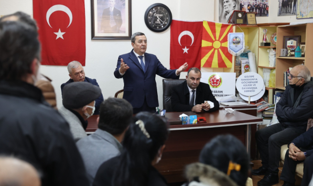 Başkan Batur&#039;dan Göçmen Dernekleri Turu