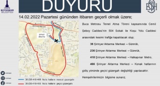 Buca Otobüs Hatlarına Metro Töreni İçin Bir Günlük Düzenleme