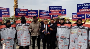Saadet'ten "Elektrik Çapmış Vatandaş" ile Zam Protestosu