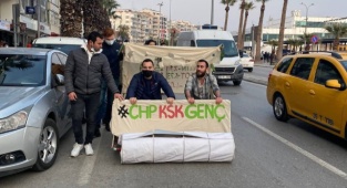 Taş Devri Aracıyla Protesto