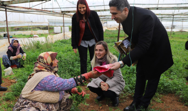 Başkan Kayalar’dan Ekmeğini Topraktan Çıkartan Kadınlara Ziyaret