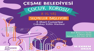 Çeşme Belediyesi Çocuk Korosu Kuruluyor!