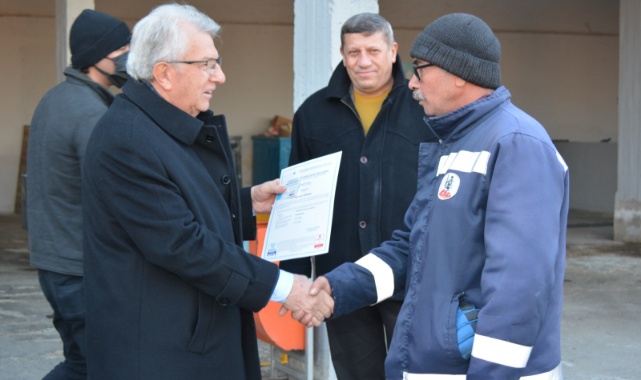 Ödemiş’te 98 Belediye Personeli Mesleki Yeterlilik Belgelerine Kavuştu
