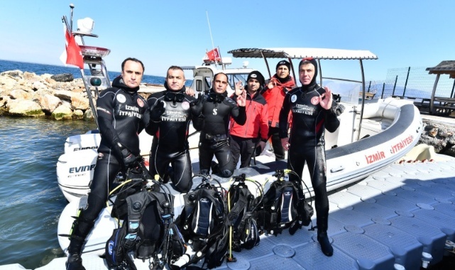 İzmir İtfaiyesi’nin &quot;Kurbağa Adamları&quot; Suda Hayat Kurtaracak