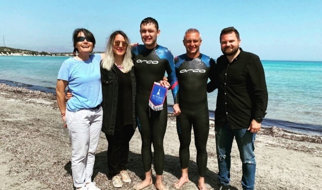 Tunca Yaşamını Yitiren Yahşi İçin Kulaç Attı