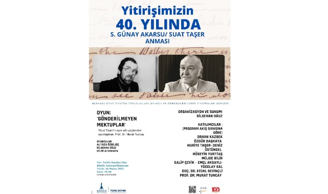 Sabri Günay Akarsu ve Suat Taşer Anılacak