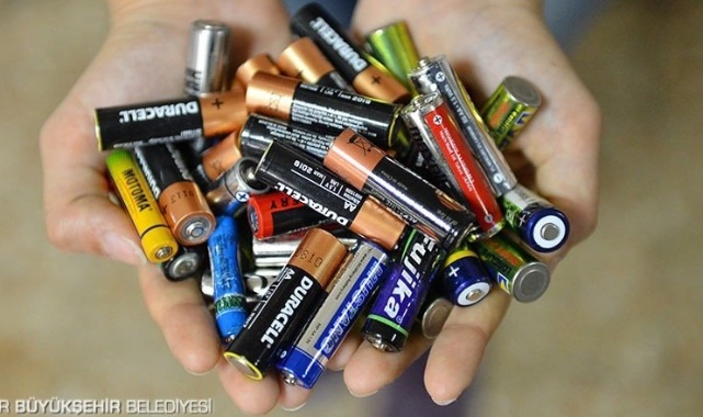 “Sıfır Atık” İçin Piller Geri Dönüşüyor