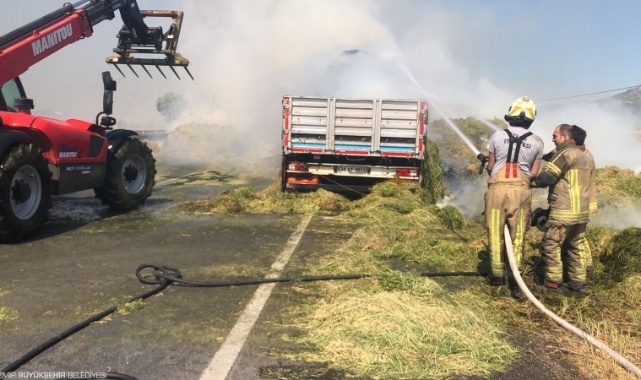 Başkan Soyer&#039;den Alevlerle Boğuşan İtfaiyecilere Moral Desteği