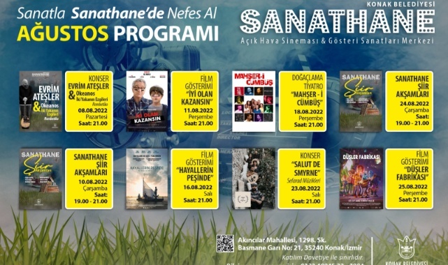 Sanathane’de Ağustos Ayı Sanatla Dopdolu