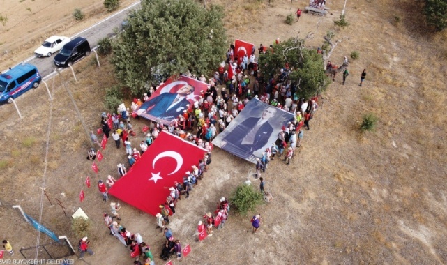 Zafer Yolu kafilesi Takmak’ta
