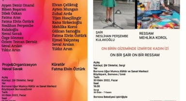 ''On Birin Gizeminde İzmir'de Kadın İzi- On Bir Şair On Bir Ressam''