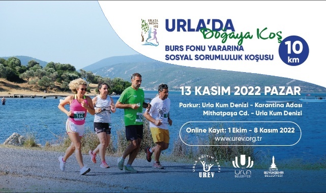 “Urla’da Doğaya Koş 10 k” Sosyal Sorumluluk Koşusu için Geri Sayım