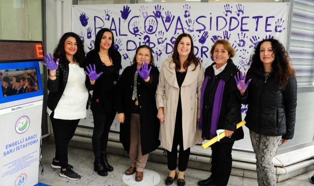 Balçovalı kadınlar şiddete dur dedi