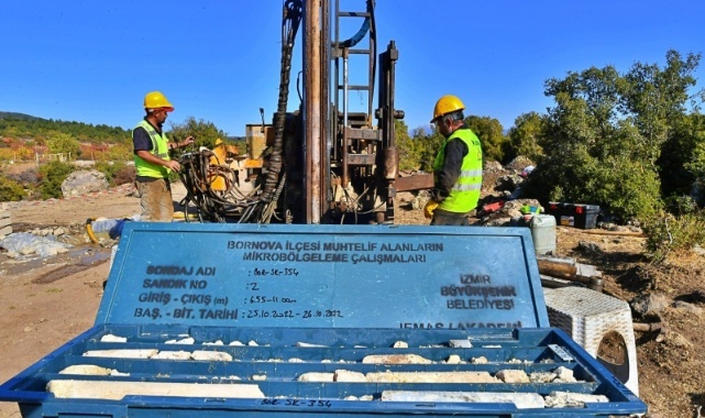 Bornova’da zemin araştırması başladı