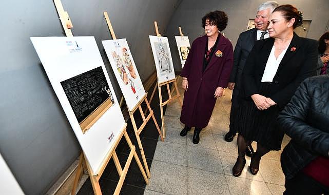 Kadına yönelik şiddete dikkat çekmek için Üçyol Metro İstasyonu&#039;nda farkındalık alanı açıldı