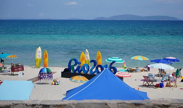 Alaçatı Midilli, Ilıca Plajı ise Rio sahilleri olarak gösterildi