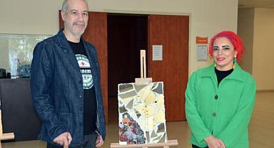 Genç İletişimciler kolajlarını sergilediler