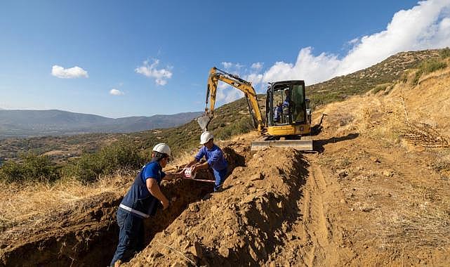 İZSU Ödemiş’in kırsal mahallelerinde su hatlarını yeniliyor