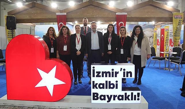 Turizm fuarında Bayraklı standına büyük ilgi
