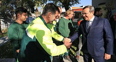 Başkan Batur’dan belediye çalışanlarına Yılın ilk iş gününde kutlama