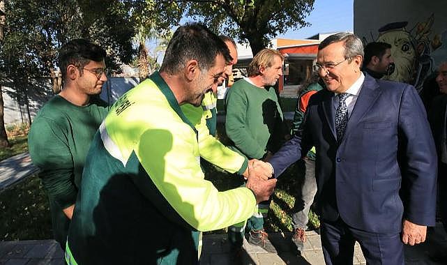Başkan Batur’dan belediye çalışanlarına Yılın ilk iş gününde kutlama