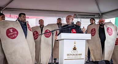 Başkan Soyer, çobanlarla Türkelli mezbahasını açtı