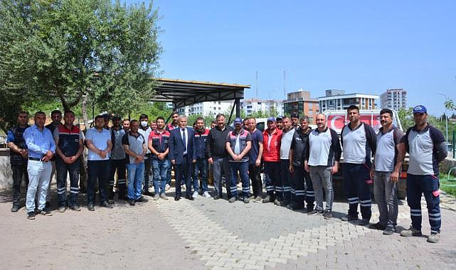 Belediye emekçilerine Başkan Tekin’den müjde