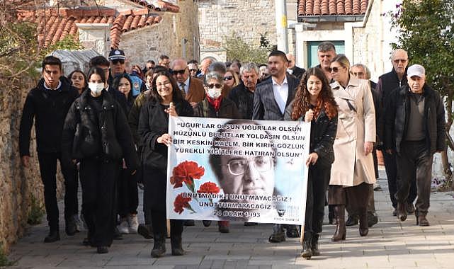 Uğur Mumcu Foça&#039;da Anıldı