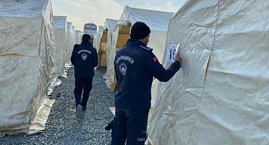 Çadırlar hızla kuruldu