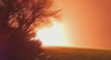 Depremin ardından Hatay'da doğal gaz boru hattı patladı!