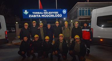 Depremzedelere Torbalı’dan personel desteği: Hatay’a gittiler