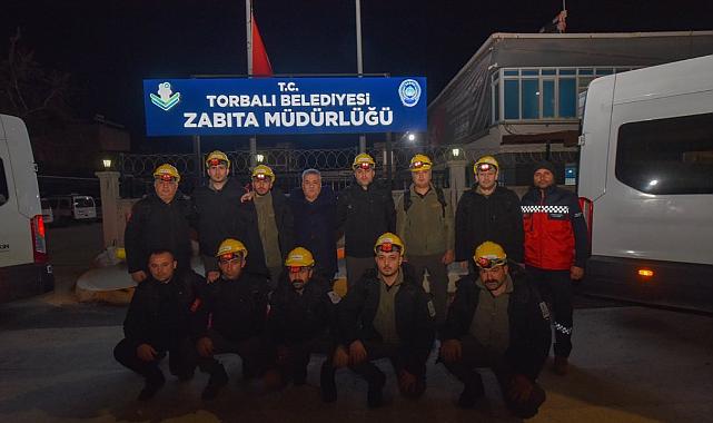 Depremzedelere Torbalı’dan personel desteği: Hatay’a gittiler