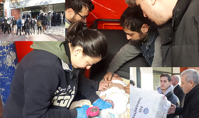 Ege Üniversitesi afetzedeler için tek yürek oldu