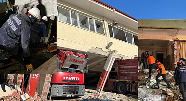 İzmir Büyükşehir Belediyesi ekipleri Hatay'da arama kurtarma çalışmalarına devam ediyor