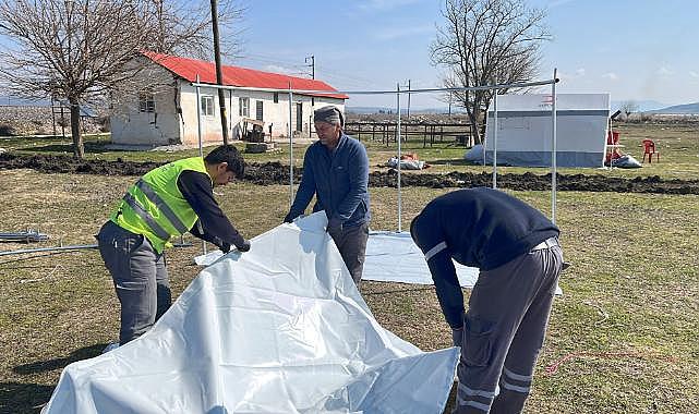 Kahramanmaraş ve çevresindeki 40 köyde İzmir dayanışması