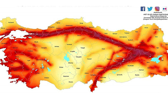 MTA fay haritası yayınladı: Ege&#039;de 5 şehir diri fay üzerinde