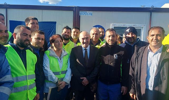 Başkan Soyer Adıyaman&#039;da kurulan konteyner kenti ziyaret etti