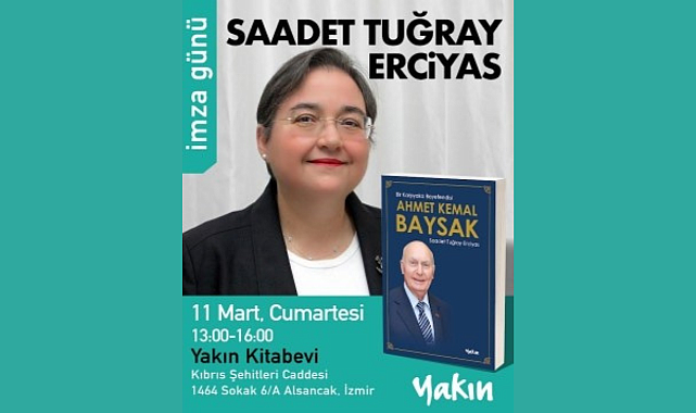 Gazeteci Saadet Erciyas&#039;ın yeni kitabı: &quot;Bir Karşıyaka Beyefendisi Ahmet Kemal Baysak&quot;
