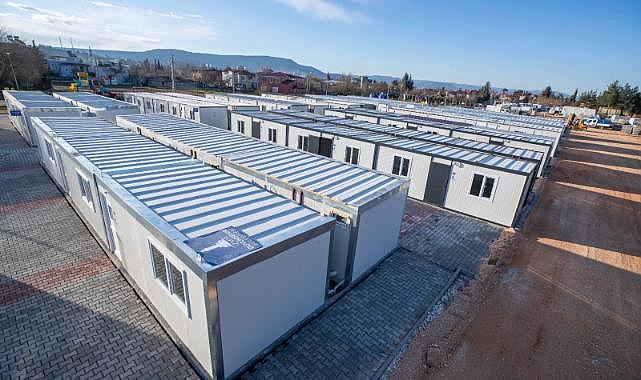 Kahramanmaraş&#039;ta 120 konteynerin kurulumu tamamlandı