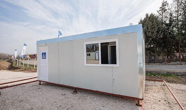 Kahramanmaraş’ta kurulacak konteyner kent için yoğun mesai sürüyor