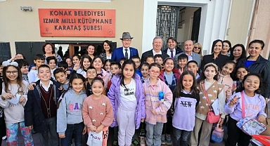 Kütüphane Haftası'nda Konaklı çocuklardan örnek davranış