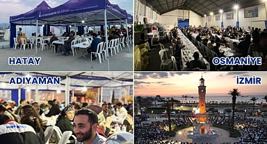 Ramazan'ın ilk iftarında deprem dayanışması