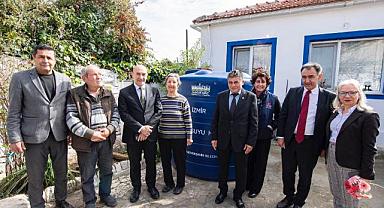 Yağmur suyu hasadı depoları Bademler'de vatandaş ile buluştu