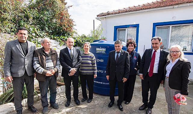 Yağmur suyu hasadı depoları Bademler&#039;de vatandaş ile buluştu