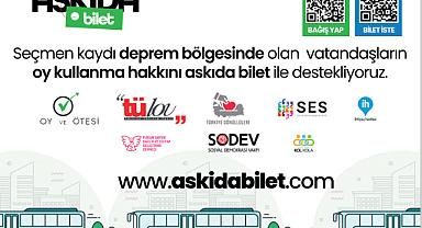 Askıda Bilet Platformu depremzedelere bedelsiz ulaşım bileti sağlayacak